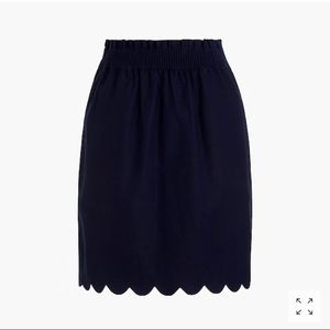 NWT J Crew Factory navy sidewalk skirt size 10
